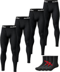 Mens Thermal Underwear Pants Fleece Lined Long Johns - Warm Layering