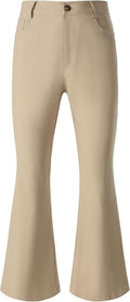 JOGAL Mens Bell Bottom Pants 70s Disco Outfits Slim Fit (Style 5JN3)