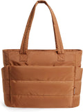 Puffy Tote Bag for Women - Lightweight Quilted Travel Tote