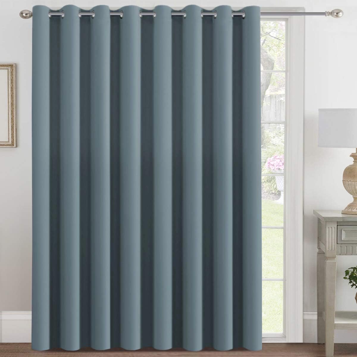 H.VERSAILTEX Blackout Patio Curtains for Sliding Door 100 x 96