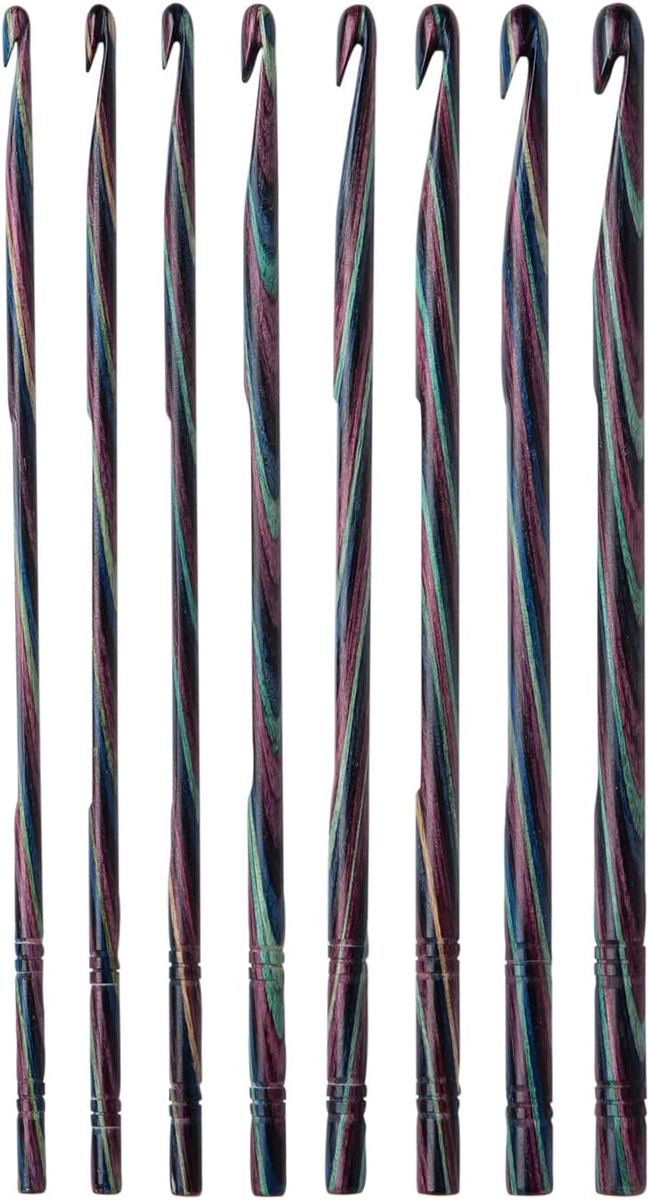 Majestic Regular Wood Crochet Hook Set - 8 Sizes for Crafting