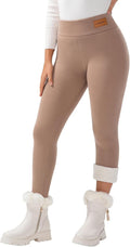 Women Winter Thick Fleece Lined Leggings - High Waist