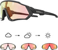 Photochromic Cycling Glasses for Men Women - Clear to Dark Lenses