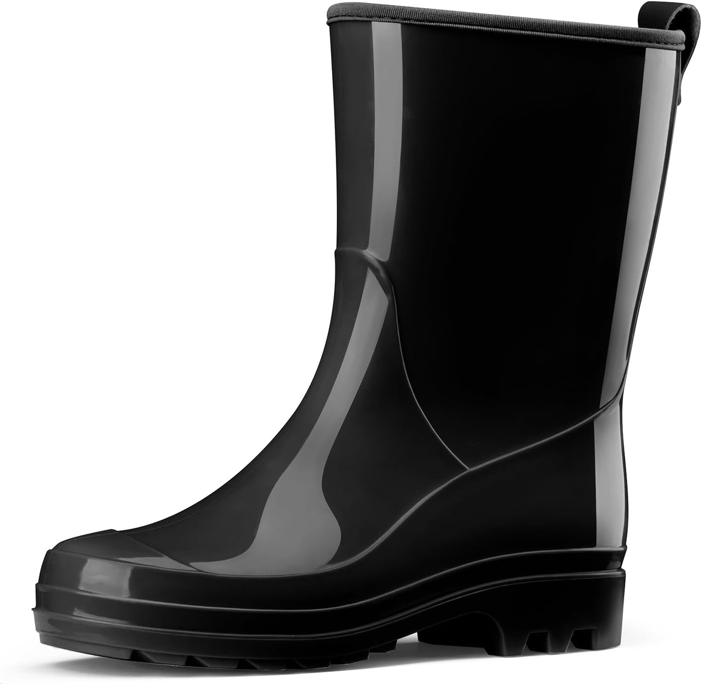 HISEA Women's Mid Calf Rain Boots - Stylish Waterproof Garden Shoes