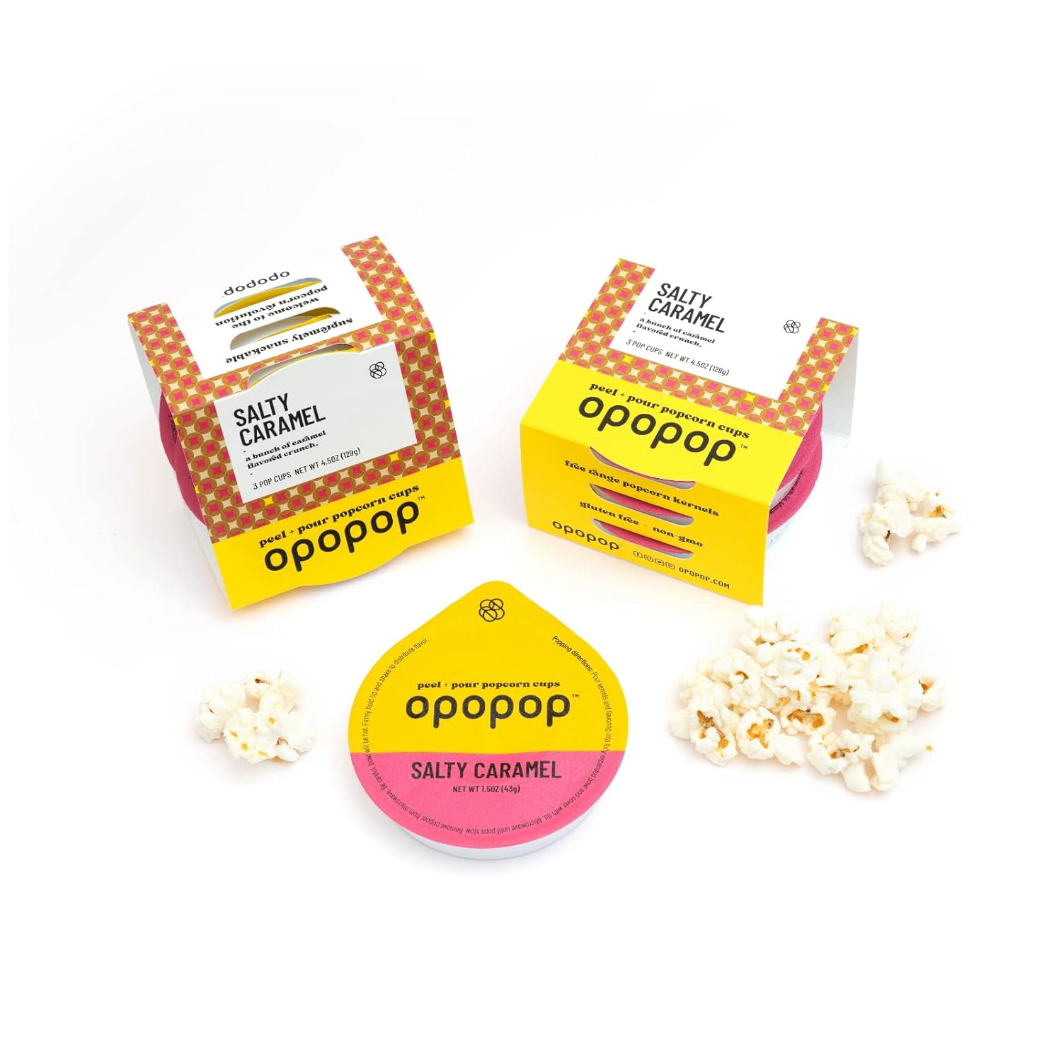 Non-GMO Salty Caramel Popcorn Cups - Easy & Delicious!