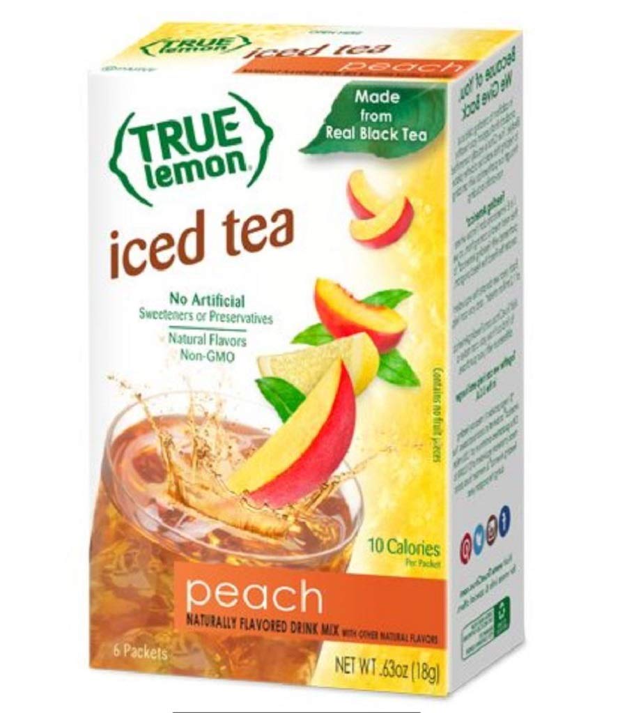 True Citrus Lemon Iced Tea with Peach Flavor - 6 Count Pack