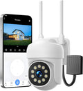 Security Cameras Wireless Outdoor 350 Pan 90 Tilt CCTV Camera - Auto