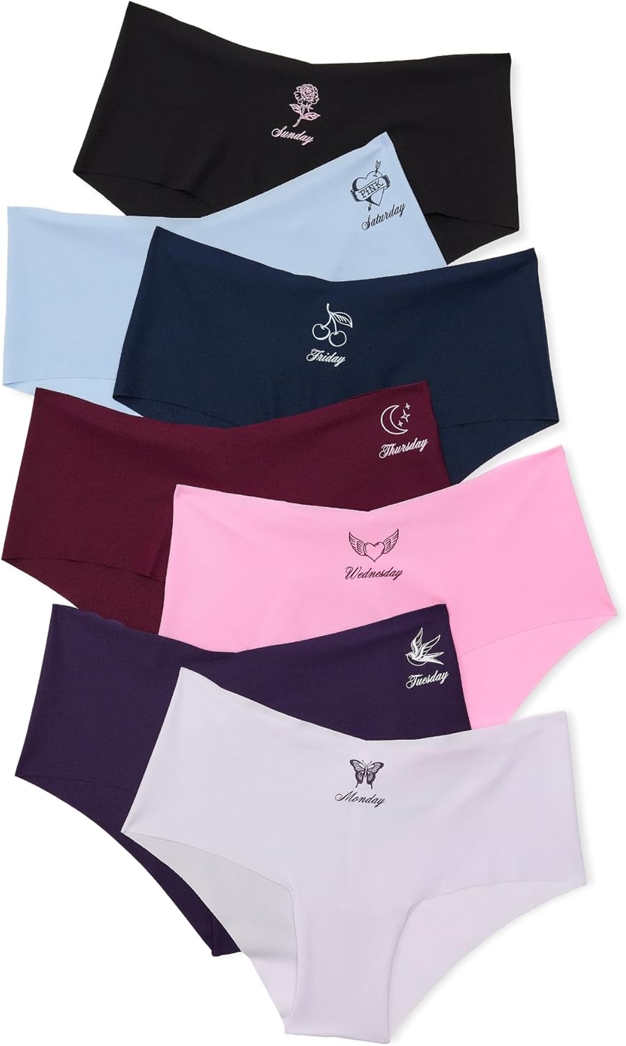 Victoria's Secret PINK No Show Cheekster Panty Pack for Women