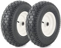 16x6.50-8 Pneumatic Tires on Rim 2-Pack - Turf Tread Lawn Wheels