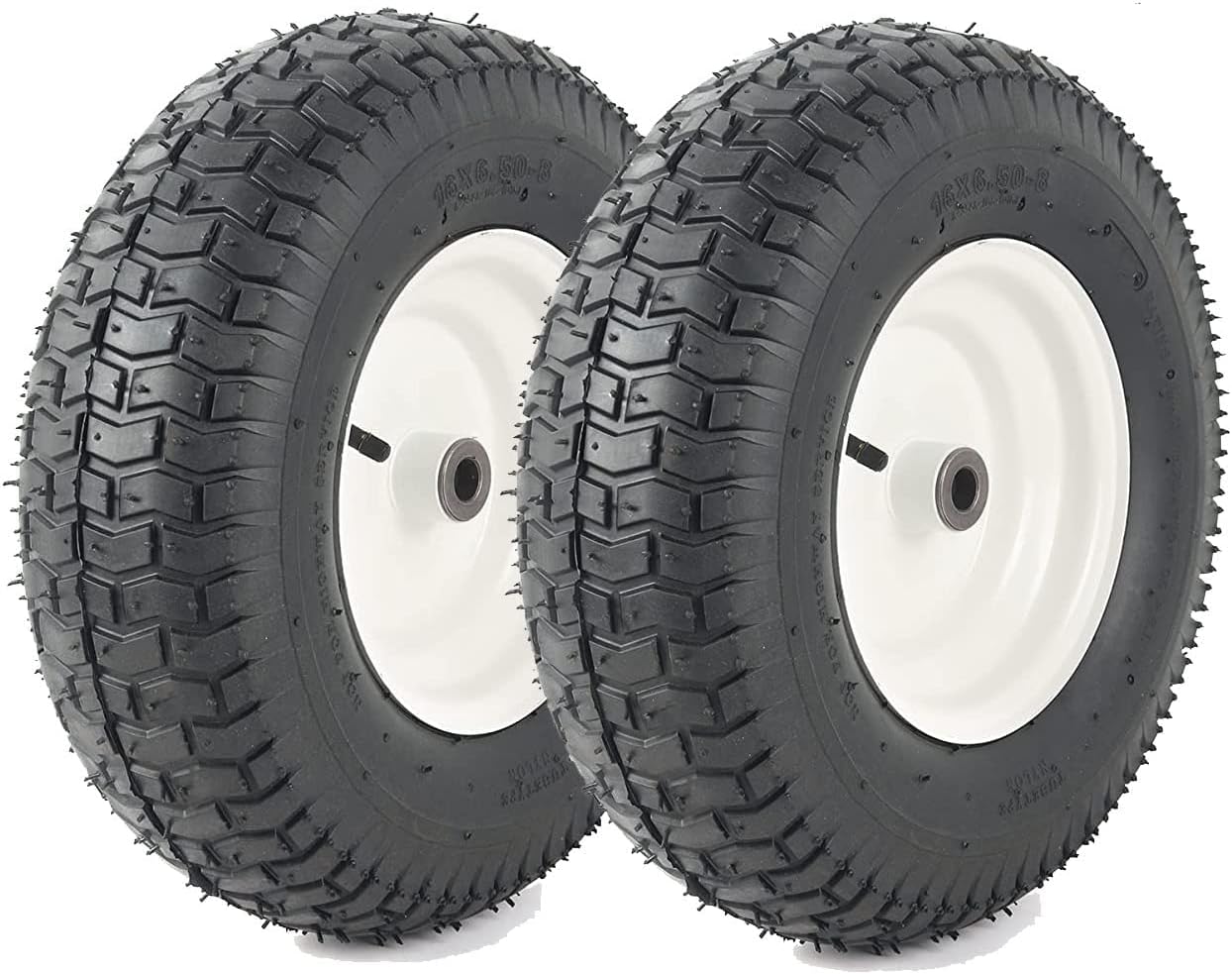 16x6.50-8 Pneumatic Tires on Rim for Lawn Mowers and Tractors