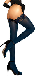 sofsy 100% Oeko-Tex Made in Italy Opaque Thigh High Stockings - Soft