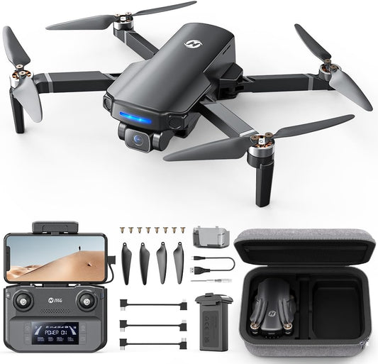 Holy Stone 4K GPS Drone: Foldable | 10000ft Range | Brushless Motor