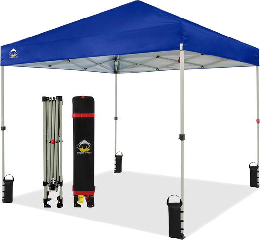 CROWN SHADES 8x8 Pop Up Canopy - Instant Sun Protection Kit