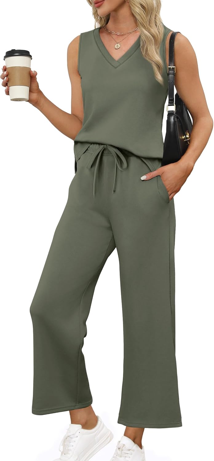 XIEERDUO Two Piece Sets for Women Summer Vacation Travel Outfits