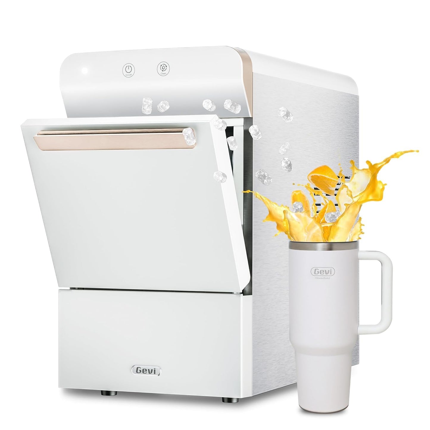 Gevi V2.0 Nugget Ice Maker Countertop for Chewable Ice Lovers