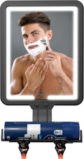 Lighted Shower Mirror Fogless for Shaving - Heated 3-Mode 9.5x7in