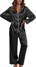 Ekouaer Pajamas For Women Silk Satin 2-Piece Set - Soft Sleepwear