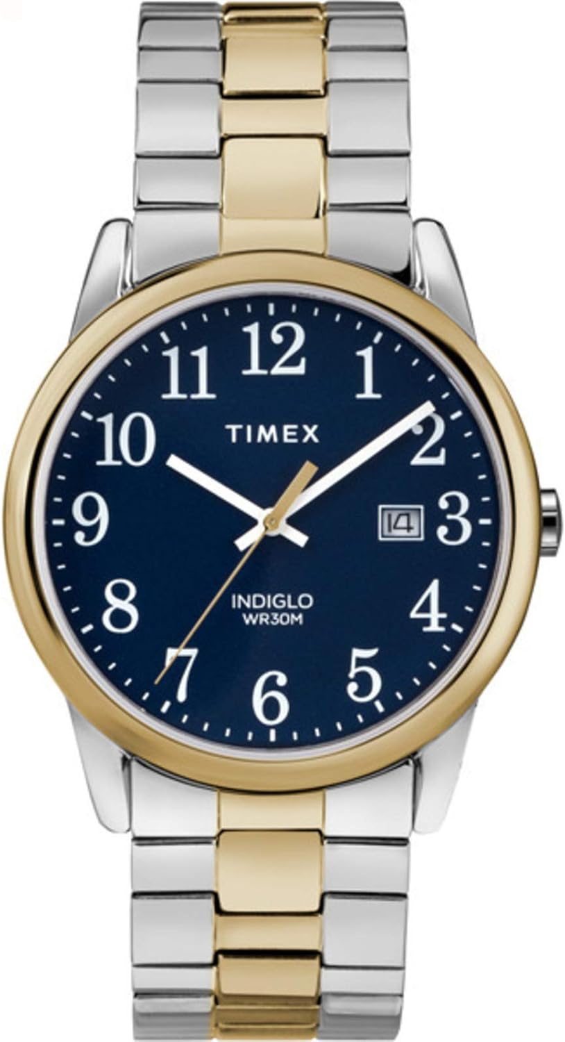 Timex Men's Easy Reader Watch with Two-Tone Expansion Band