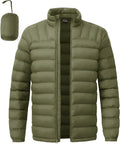 Men's Lightweight Packable Puffer Jacket - Warm, Packable Layer Hiking