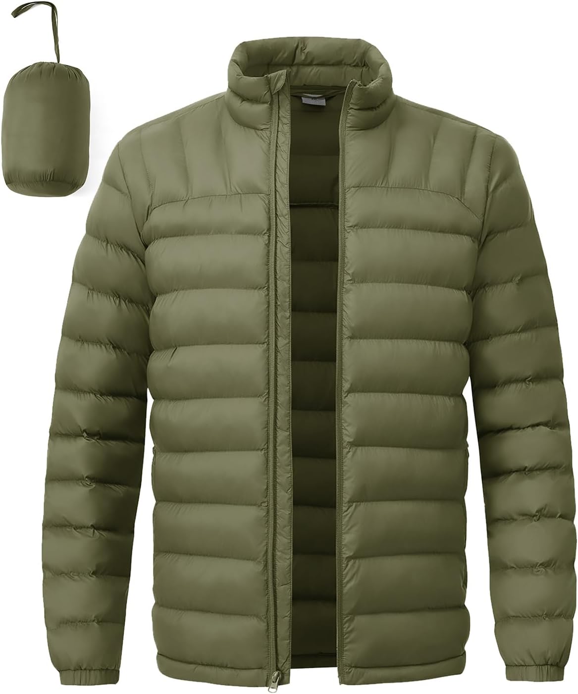 Men's Lightweight Packable Puffer Jacket for Winter Warmth