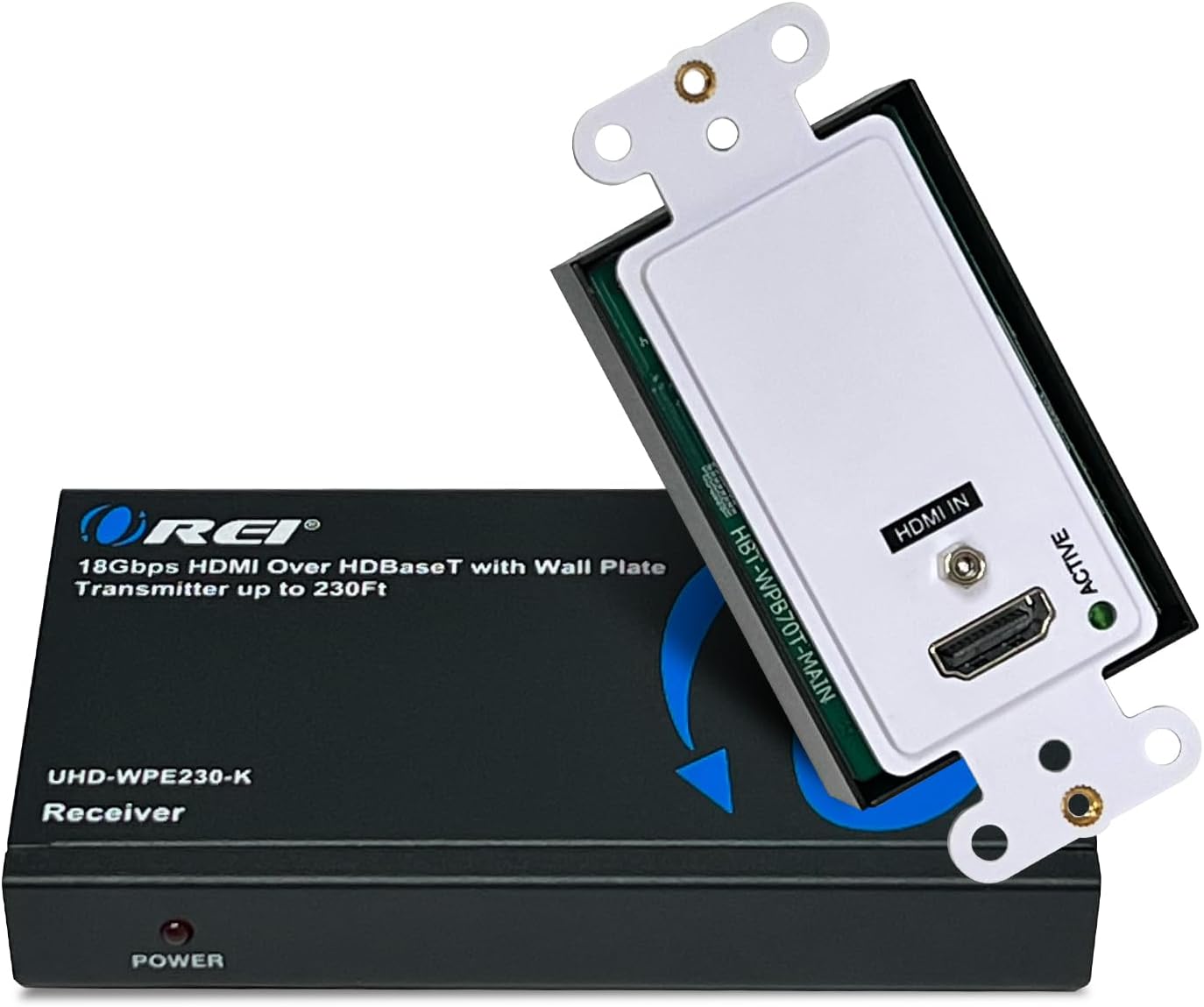 OREI 4K Wall Plate HDMI Extender for Long Distance Connections