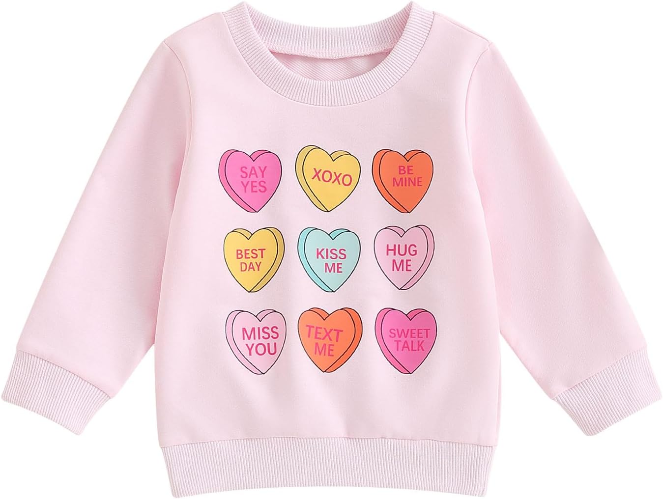 Heart Print Valentine's Day Girls Outfit