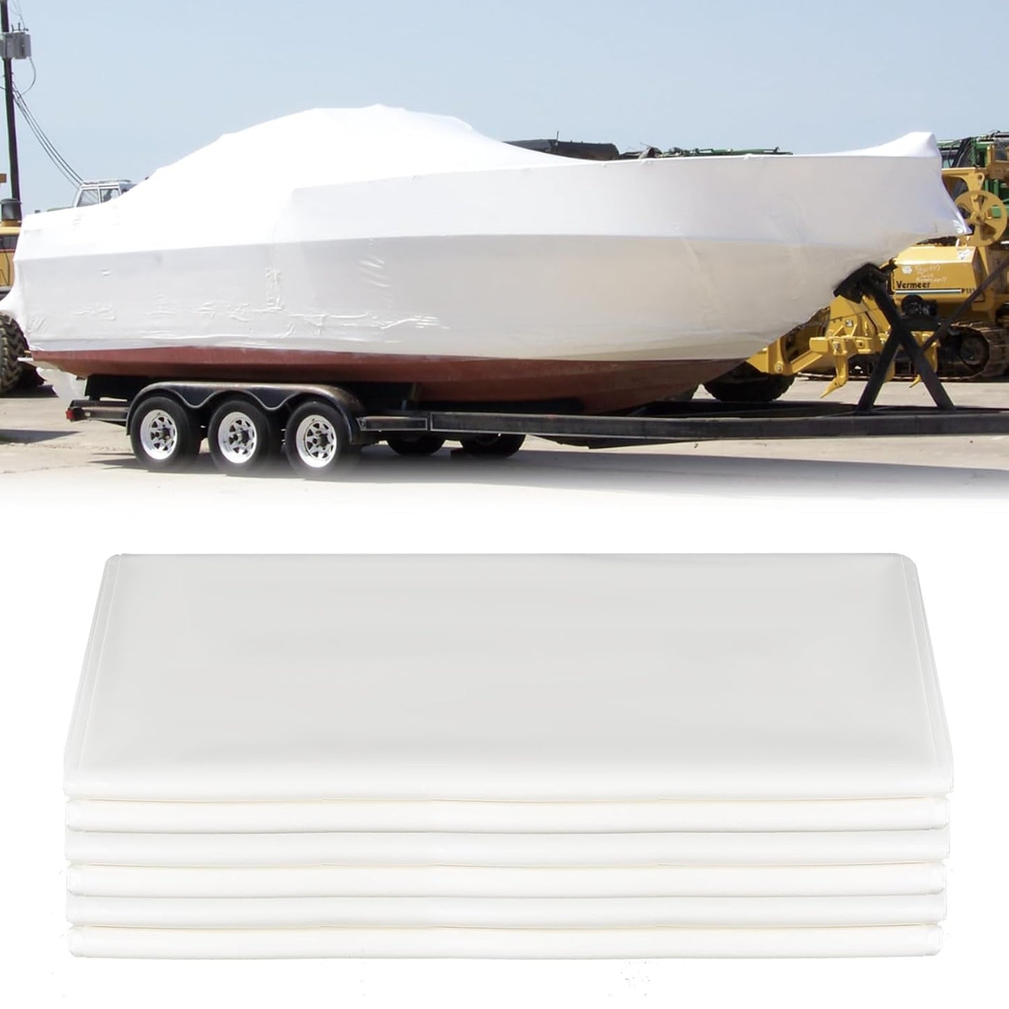 Polyethylene Plastic Shrink Wrap for Boats and Jetskis 14ft x 30ft