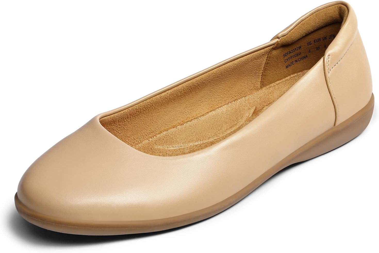 DREAM PAIRS Comfortable Ballet Flats for Work and Casual Wear