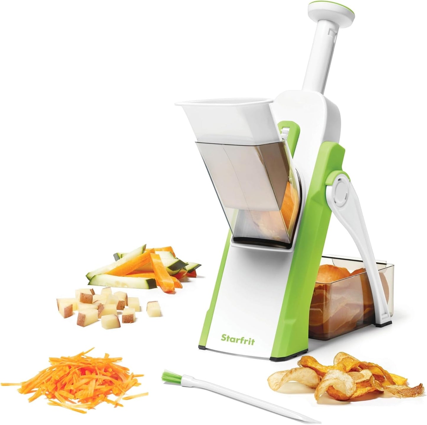 Starfrit Pump'n'Slice Vertical Mandoline for Effortless Slicing