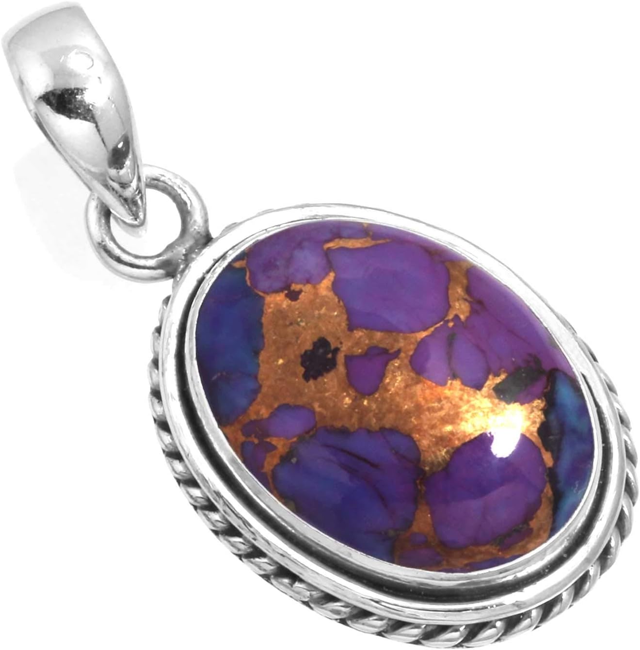 Chunky Natural Gemstone Pendant Necklace for Women - Boho Style