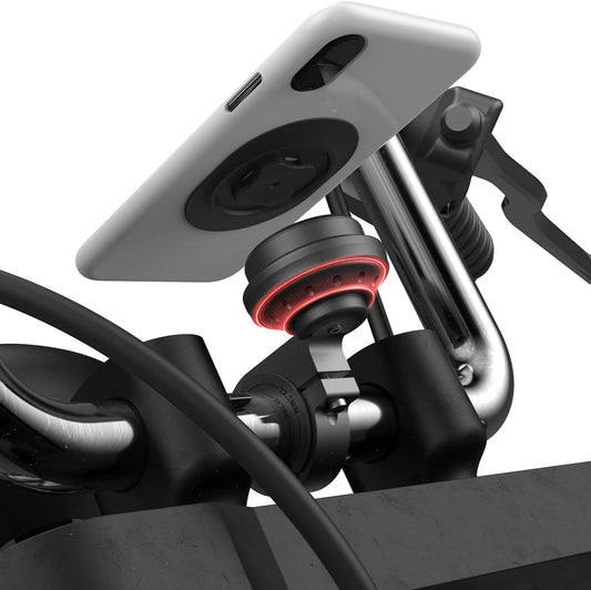 Motorcycle Phone Mount with Vibration Dampener for Secure Riding