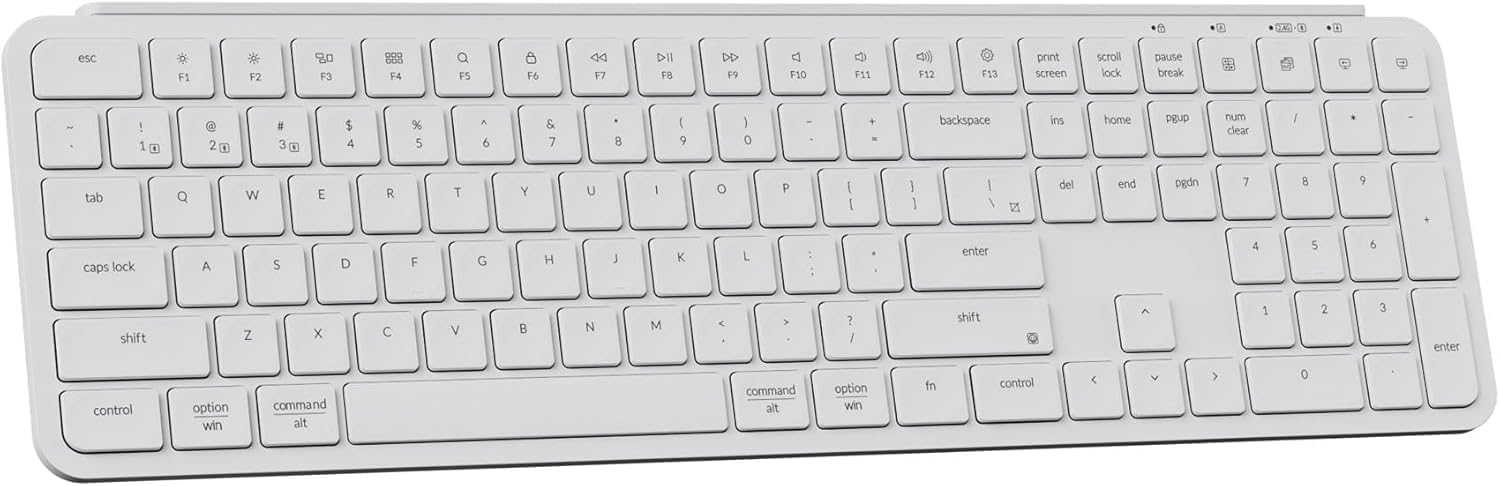 Keychron B6 Pro Slim Wireless Custom Keyboard - Lightweight Quiet Typing