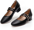 Mary Jane Shoes Women Low Heels Pumps 2in Chunky Heel - Comfortable