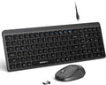 Wireless Keyboard and Mouse Combo for Desktop Mac iPad Bluetooth