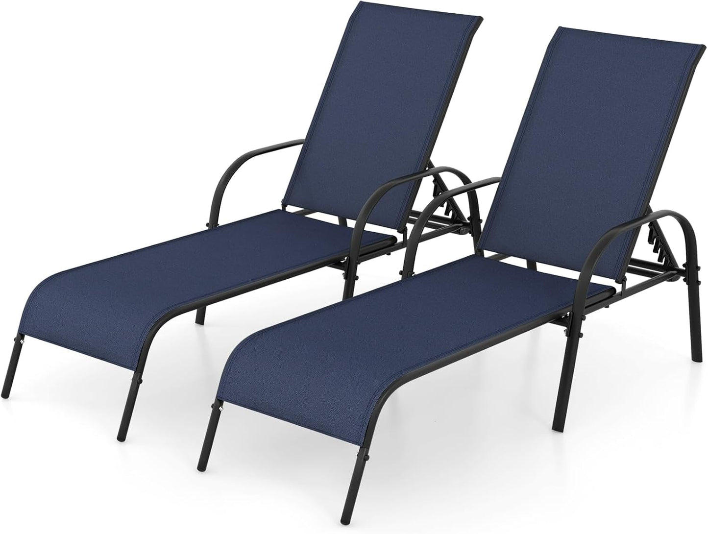 Giantex 2 Pack Patio Lounge Chair for Ultimate Outdoor Comfort