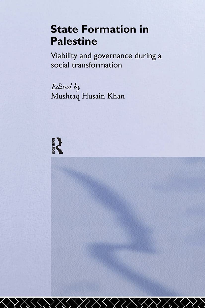 State Formation in Palestine: Insights into Political Economy