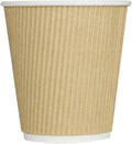 Karat 10 oz Ripple Insulated Coffee Cup - Sturdy 500 Pack