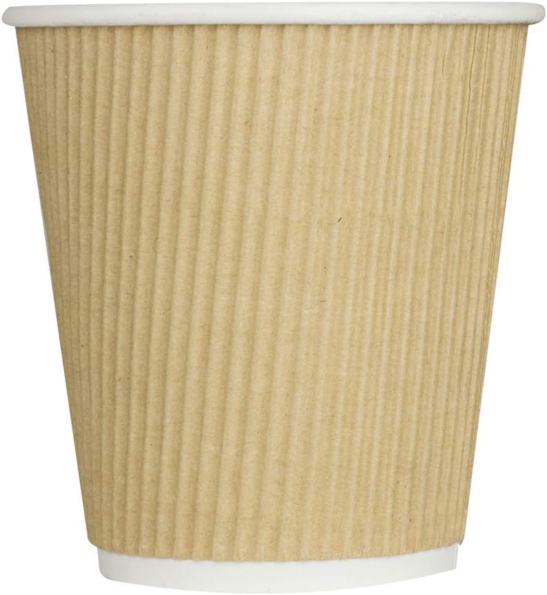 Karat 10 oz Ripple Insulated Coffee Cup - 500 Count Disposable