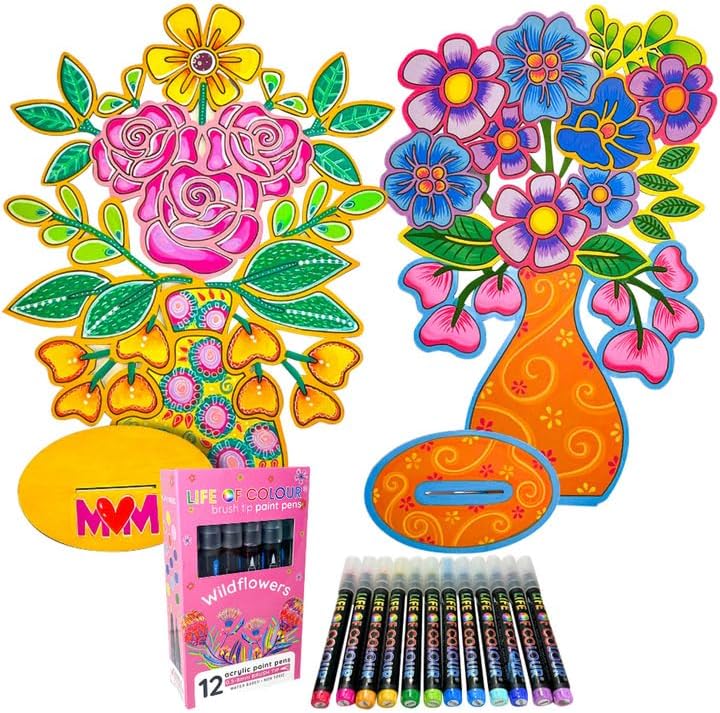 Life of Colour Painting Kit for Joyful Flower Art Display