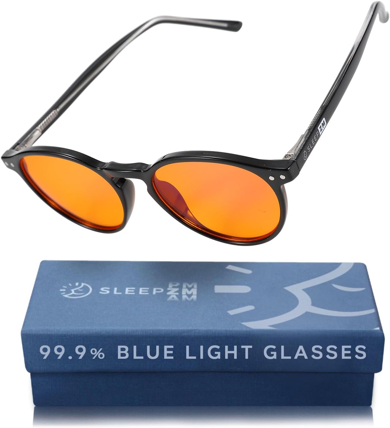 100% Blue Light Blocking Glasses for Better Sleep and Comfort