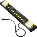 10 Outlet Power Strip with LED Worklight and 2 USB Ports - Heavy Duty