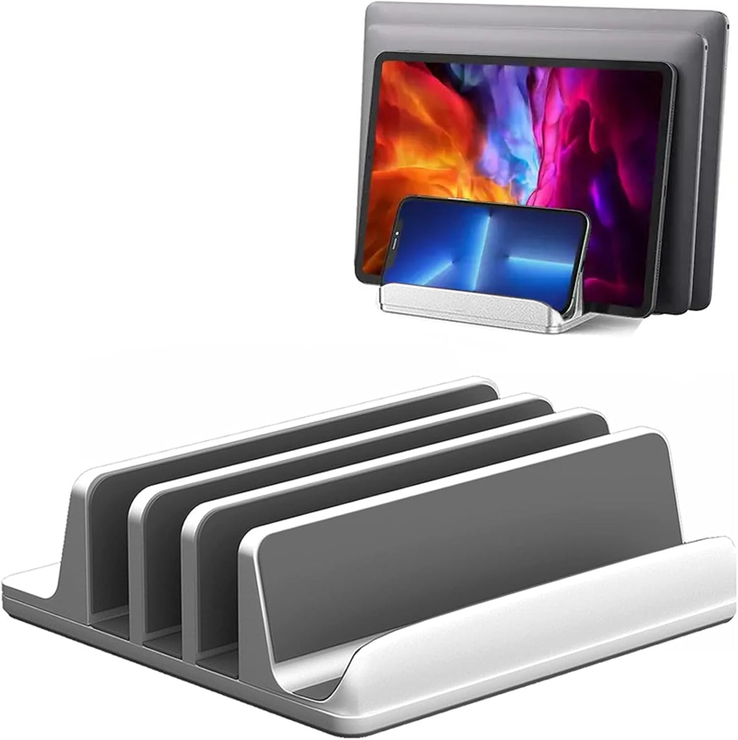 Syslux Vertical Laptop Stand - Space-Saving 4-in-1 Design!