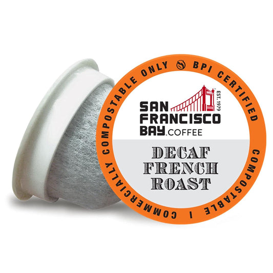 80 Ct DECAF French Roast Pods - Compostable & Keurig 2.0 Compatible!