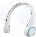 Neck fan White Portable Fan with 4000mAh Battery - Hands-Free Cooling