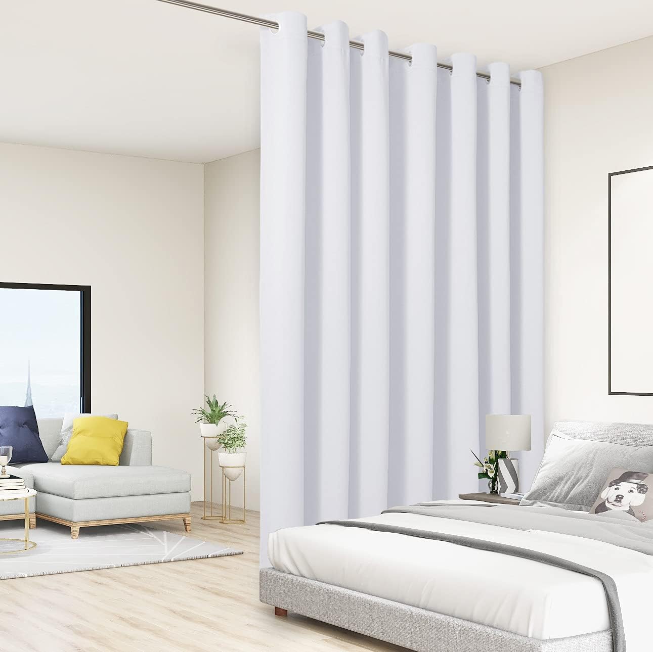 BONZER Room Divider Curtain for Total Privacy and Blackout