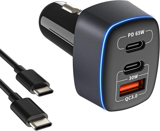 Fast 95W USB C Car Charger for Multiple Devices