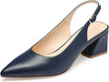 Women's Slingback Closed Toe Block Heels 2.36 in - Elegant Office