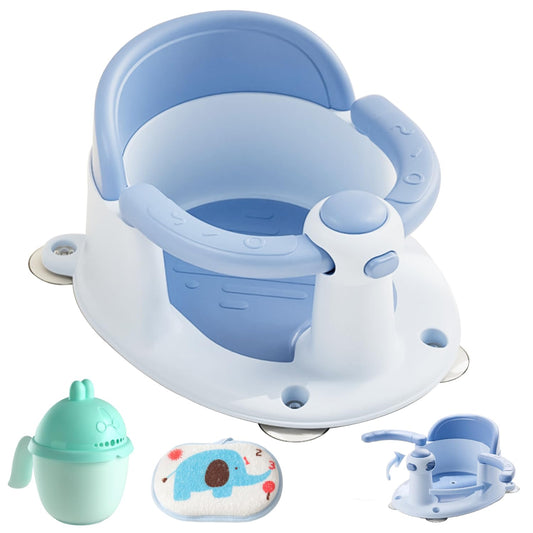 Baby Bath Seat for 6 Months & Up with Secure Suction Cups