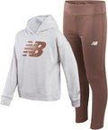 Girls Leggings Set Sizes 7-12 - 2 Piece Pullover Hoodie and Leggings