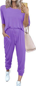 Two Piece Women's Jogger Set - Comfortable Travel Lounge Outfit